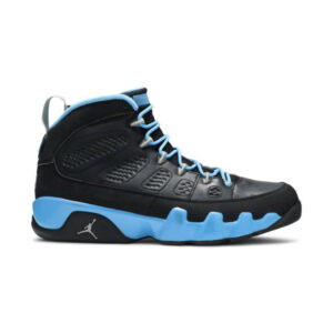 Air Jordan 9 Retro Slim Jenkins Baskets Noir/Argent Mat-Bleu Université 176910