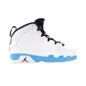 Air Jordan 9 Retro Blanc University Blue 2010 PS Baskets Blanc/Noir-University Bleu 401811 103