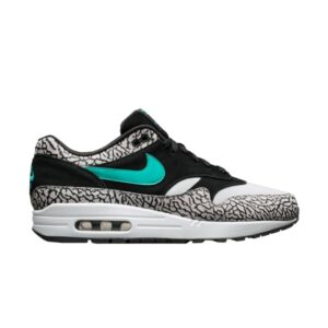 Baskets Atmos x Air Jordan x Nike Air Max 1 Elephant Noir/Jade clair/Blanc 179961