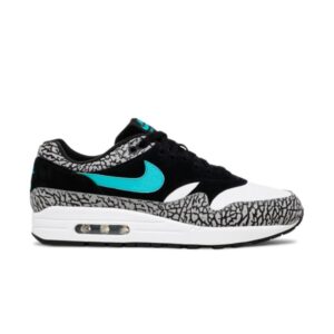Atmos x Nike Air Max 1 Retro Elephant baskets 2017 Noir/Jade clair/Blanc 178448