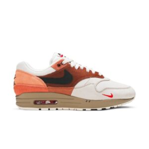 Nike Air Max 1 City Pack Amsterdam Baskets Écorce Rouge/Khaki-Terra Blush/Pêche Dusty CV1638 200