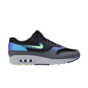 Nike Air Max 1 Future Swoosh Pack Noir/Gris froid/Anthracite/Bleu course CT1624 001