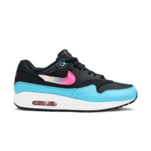 Nike Air Max 1 Jelly Swoosh Noir Fuchsia Bleu Fury Noir/Laser Fuchsia/Bleu Fury CI2450 001