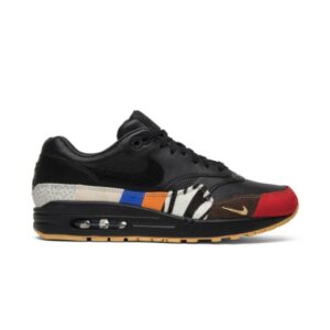 Nike Air Max 1 Master baskets Noir/Noir/University Rouge/International Bleu 910772 001