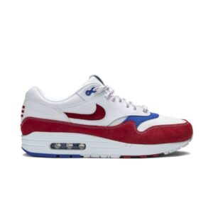 Nike Air Max 1 Premium Puerto Rico (2019) Blanc/Gym Rouge/Racer Bleu CJ1621 100