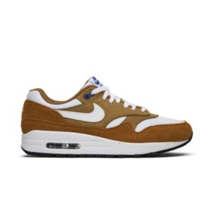 Nike Air Max 1 Premium Retro Curry (2018) Curry foncé/Bleu sport/Noir/Blanc véritable 908366 700
