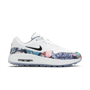 Baskets Wmns Nike Air Max 1 Golf Tropical Floral (W) Blanc/Pourpre Aube/Noir BV0658 100