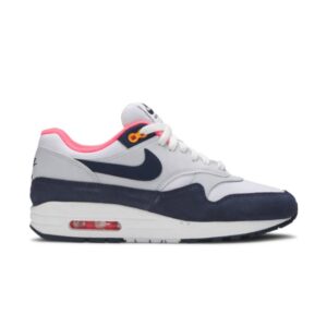 Baskets Wmns Nike Air Max 1 Midnight Navy Rose Blanc/Midnight Navy/Pure Platinum 319986 116