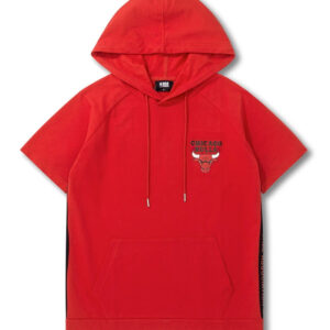 Sweat à capuche rouge noir NBA Chicago Bulls 2018 noir, rouge 194857
