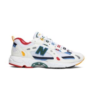 Aime Leon Dore x New Balance 827 Blanc Abzorb Baskets Bleu ML827ALD