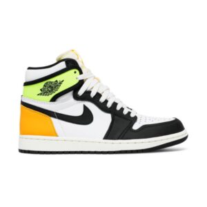 Air Jordan 1 Retro High Blanc Noir Volt University Gold 555088 118