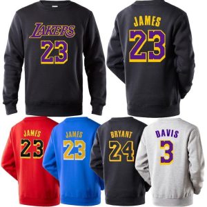 Sweat-shirt multicolore NBA Players Numbers noir, gris, rouge, bleu, violet 198685