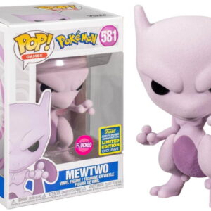 Funko Pop à collectionner ! Jeux Pokemon Mewtwo (Flocked) Figurine exclusive de la Convention d'été # 581 Noir 212593