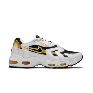 Nike Air Max 96 2 baskets Goldenrod Blanc/Noir/Midnight Navy CZ1921 100