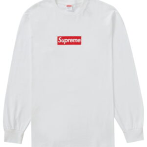 T-shirt Supreme Box Logo L/S Blanc Noir 212621