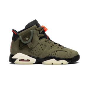 Travis Scott x Air Jordan 6 Retro GS Olive Baskets CN1085 200