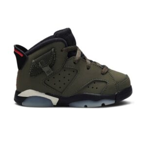Travis Scott x Air Jordan 6 Retro TD Baskets olive CQ3567 200