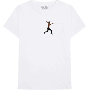 Travis Scott x Virgil Abloh By A Thread Tee (Version Cactus Jack) Blanc Crème 212826