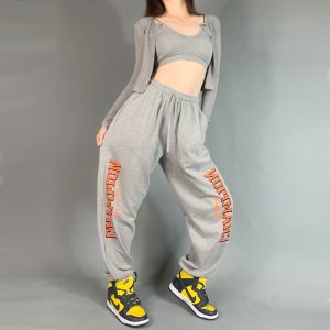 Pantalons de survêtement 2021 Champion Pantalons de survêtement style hip-hop Gris gris 398152