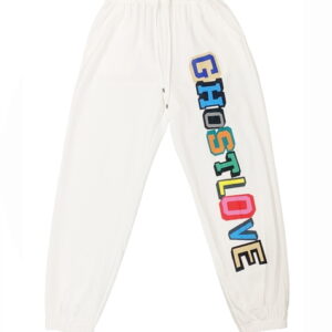 Pantalons de survêtement 2021 Ghostlove Style hip-hop pantalons de survêtement blanc blanc 027892