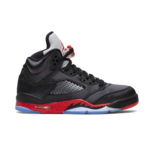 Air Jordan 5 Retro GS Satin Baskets Gris 440888 006