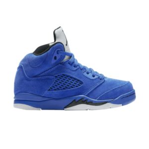Air Jordan 5 Retro PS Baskets en daim bleu 440889 401