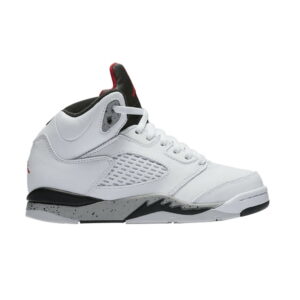 Air Jordan 5 Retro PS Blanc Ciment Baskets 440889 104
