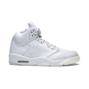 Air Jordan 5 Retro Premium Pure Platinum Baskets Bleu 881432 003