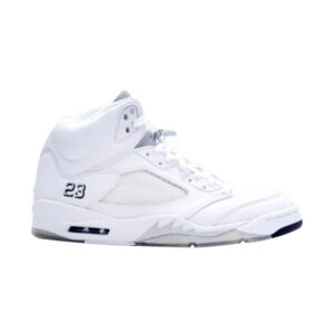 Air Jordan 5 Retro+ Blanc Métallisé 2000 Baskets 136045 101