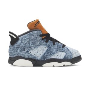 Air Jordan 6 Retro TD Baskets en denim délavé CV5488 401
