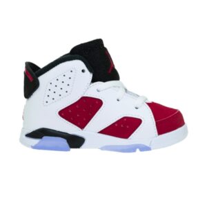 Air Jordan 6 Baskets carmin pour tout-petits 384667 160