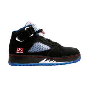 Air Jordan Fusion 5 Noir Bleu Ruban Varsity Rouge 318608 061