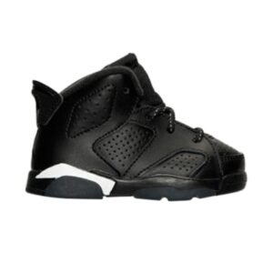 Air Jordan Retro 6 TD Baskets chat noir 384667 020