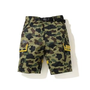 BAPE 1st Camo (B)ape Short utilitaire 2 couches Vert vert 243863