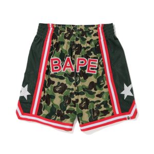 BAPE ABC Short de basket Vert vert 244090