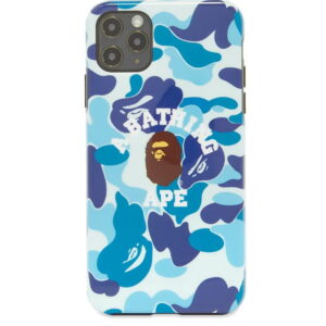 Coque de protection BAPE ABC Camo College iPhone 11 Pro Max Case Bleu bleu 239995