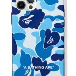 Coque de protection BAPE ABC Camo iPhone 12 PRO MAX Case Bleu Gris 239937