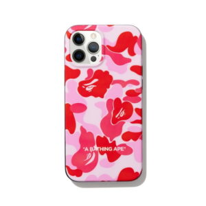 Coque de protection BAPE ABC Camo iPhone 12 PRO MAX Case Rose vert 237711