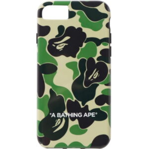 Coque de protection BAPE ABC Camo iPhone SE Case Vert Bleu 241019