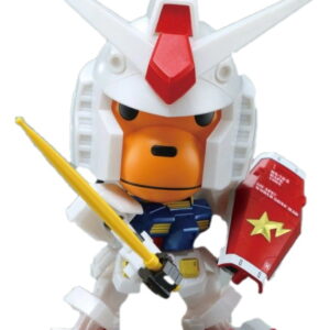 BAPE Baby Milo RX-78-2 Gundam Toy Figurine de collection blanche blanc 239989