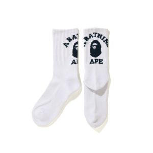 Chaussettes de sport BAPE College Socks Blanc/Marine blanc/marine 244792