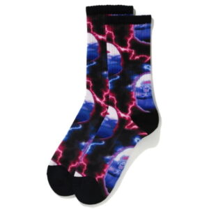 Chaussettes de sport BAPE Lightning Socks Noir noir 241055