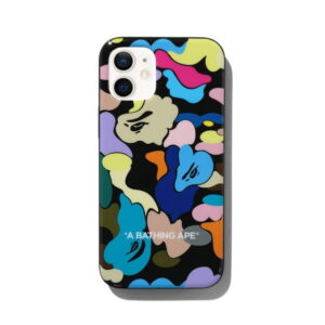 Coque de protection BAPE Multi Camo iPhone 12 Mini Case Noir Blanc 243452