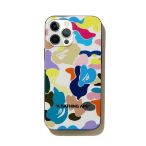 Coque de protection BAPE Multi Camo iPhone 12 Pro Max Case Blanc Rose 243463