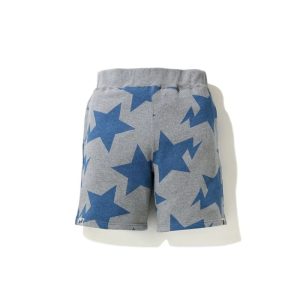 Short de sport BAPE STA Pattern Sweat Shorts Gris/Bleu gris-bleu 243840