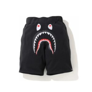 Short de sport BAPE Shark Wide Sweatshort Noir noir 243618
