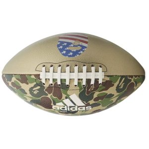 Ballon de Football américain BAPE x adidas Football vert vert 240010