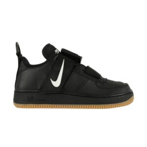 Nike Air Force 1 Utility GS Noir Blanc Gomme AJ6601 003