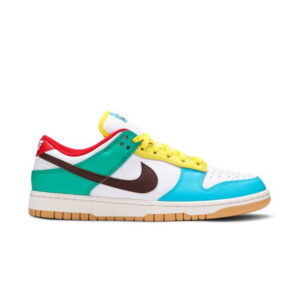 Nike Dunk Low SE Free.99 – Blanc Blanc/Chocolat clair/Vert Roma DH0952 100