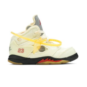 Baskets Off-White x Air Jordan 5 Retro SP TD Sail CV4828 100